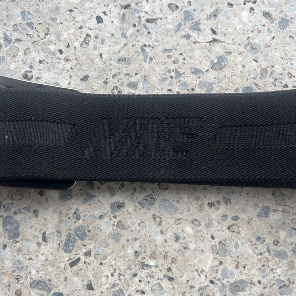 Nike Men's Belt Stretch Black Baseball Swoosh Football Elastic Adjustable Medium - Picture 6 of 8